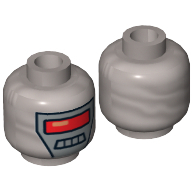 Lego hlava, stříbrná (6062701)